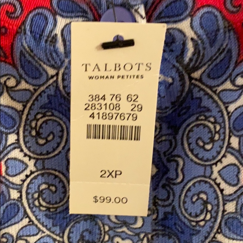 Talbots printed cardigan - Picture 2 of 4